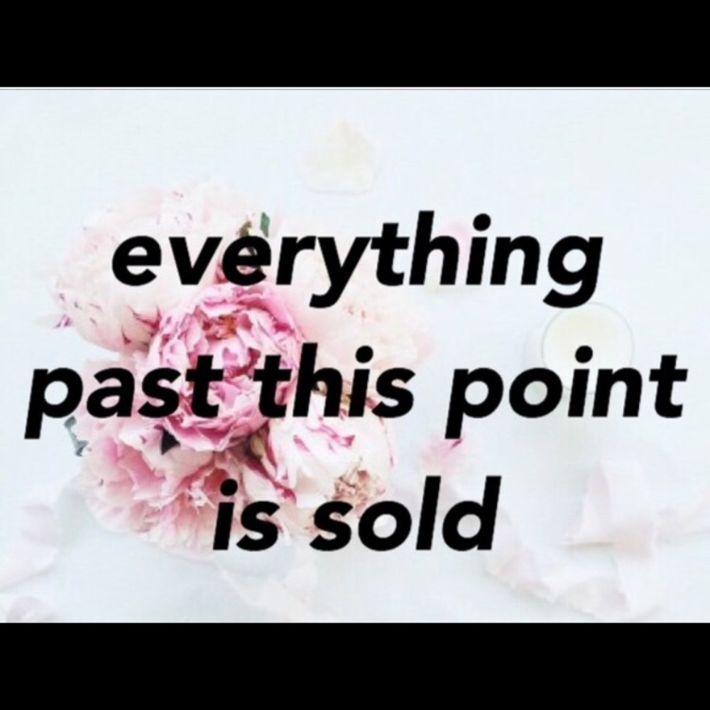 All listings past this point have been sold 🤩🛍🎉